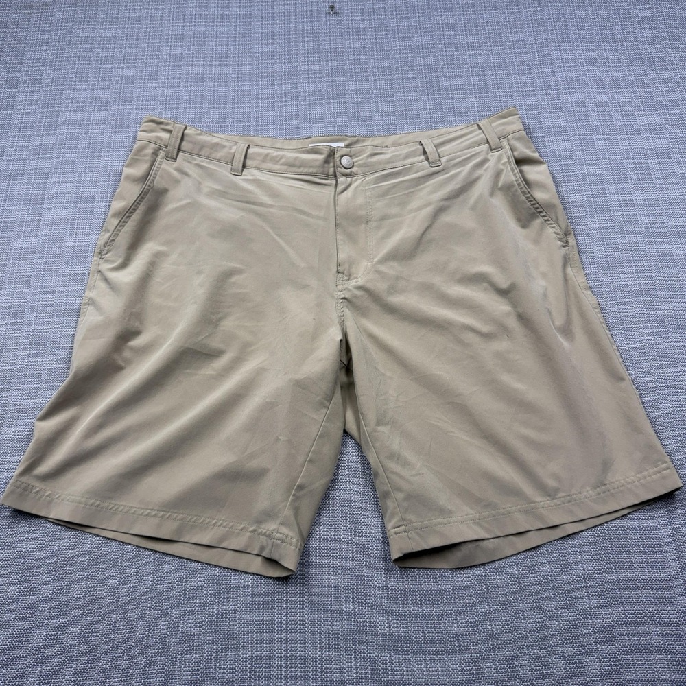 Columbia Shorts Mens 40 Beige Omni-Wick Regular Fit 10 Inseam Hiking Stretch